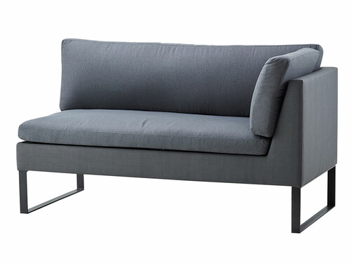 2-Sitzer Sofa Flex Armlehne rechts | grau