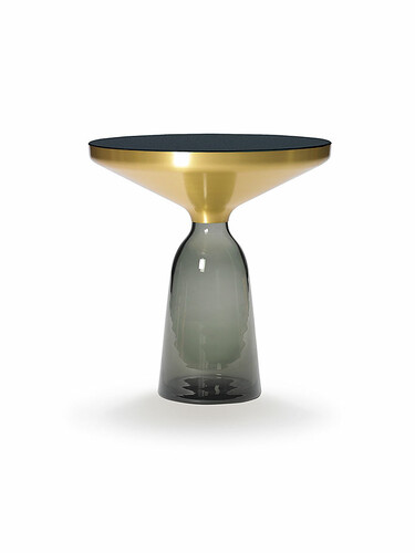 Tisch Bell Table Side Table, H 53 cm | Tischfuß grau