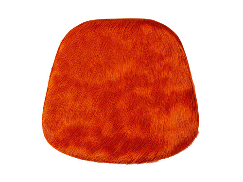 Sitzpad für Eames Plastic Armchair Kuhfell | orange, für Eames Plastic Armchair