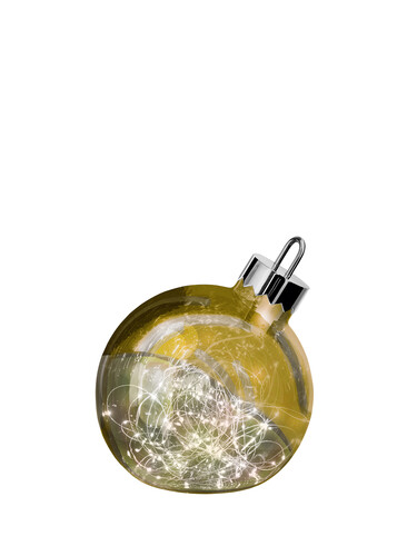 LED-Dekoleuchte Ornament Ø 20 cm | goldfarben