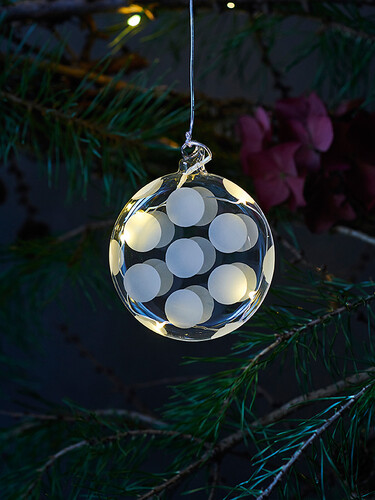 LED-Weihnachtsanhänger Polka Oblate | Farbe