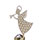Teelicht-Karussell Engel mit Trompete, gold-/silberfarben